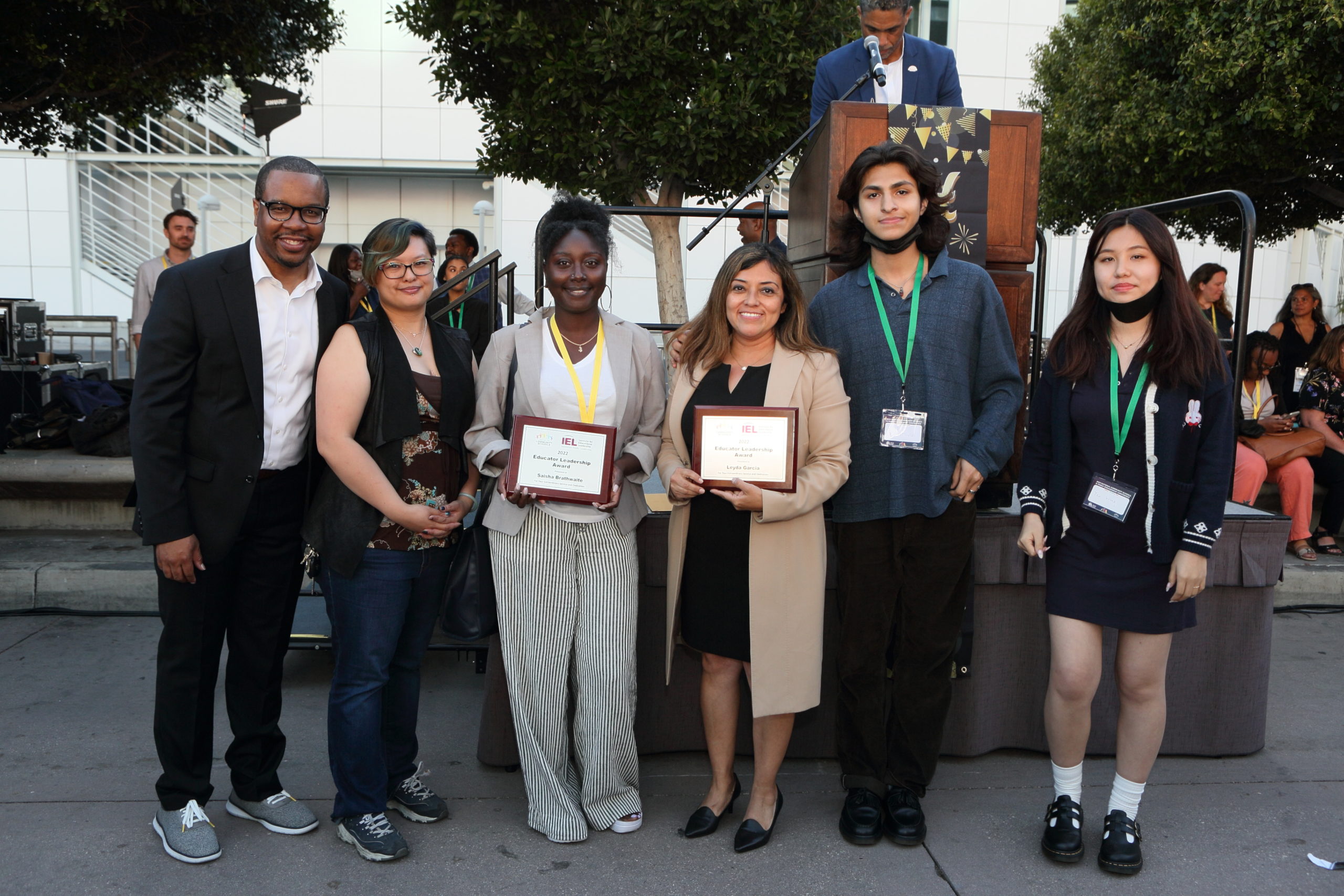 Leyda Garcia with other awardees